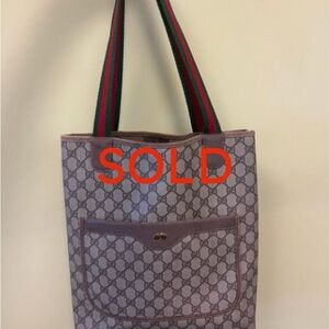 **SOLD**Gucci Ophidia Sherry Line Shoulder tote bag